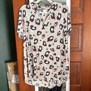 Leopard Print Women's Top